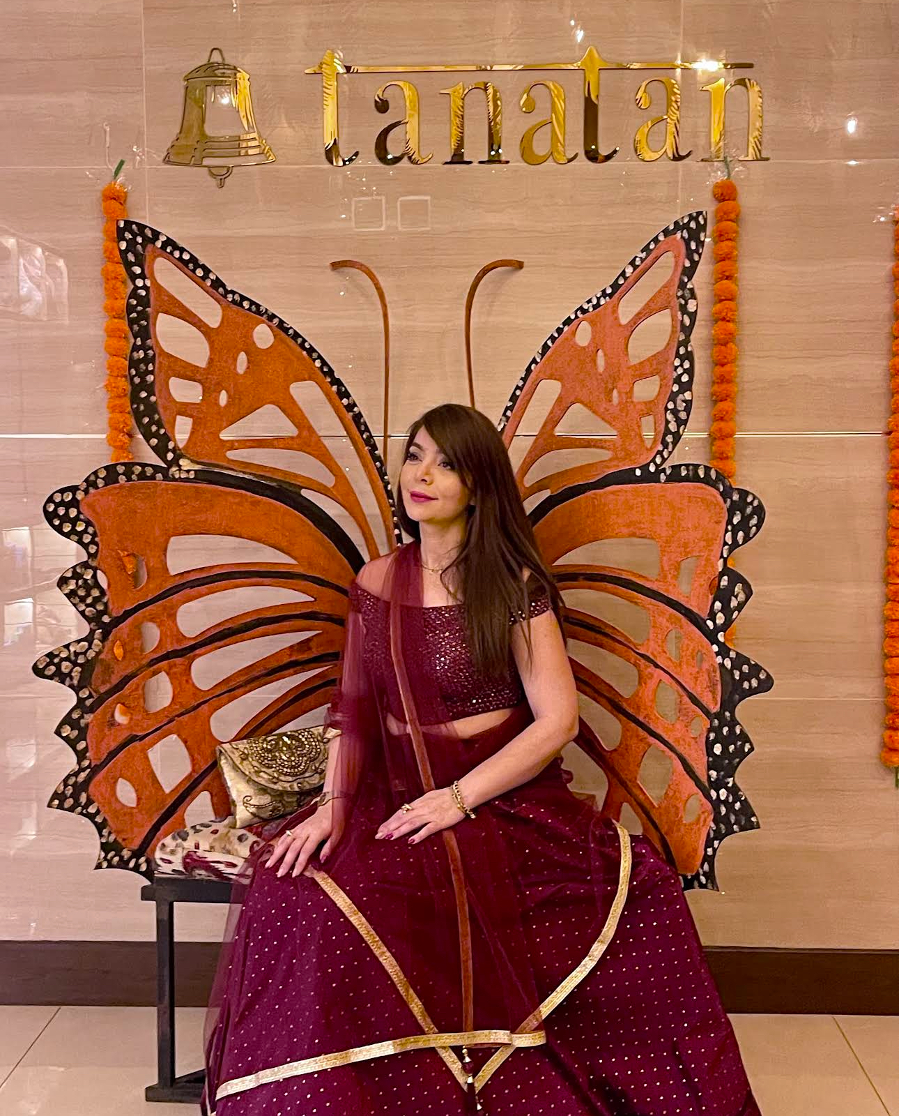 Customer Wearing Lehenga Review